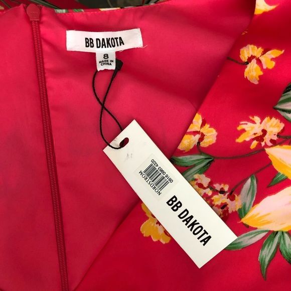 BB Dakota Tropic Tropical Vine Print Dress NWT - Picture 9 of 13